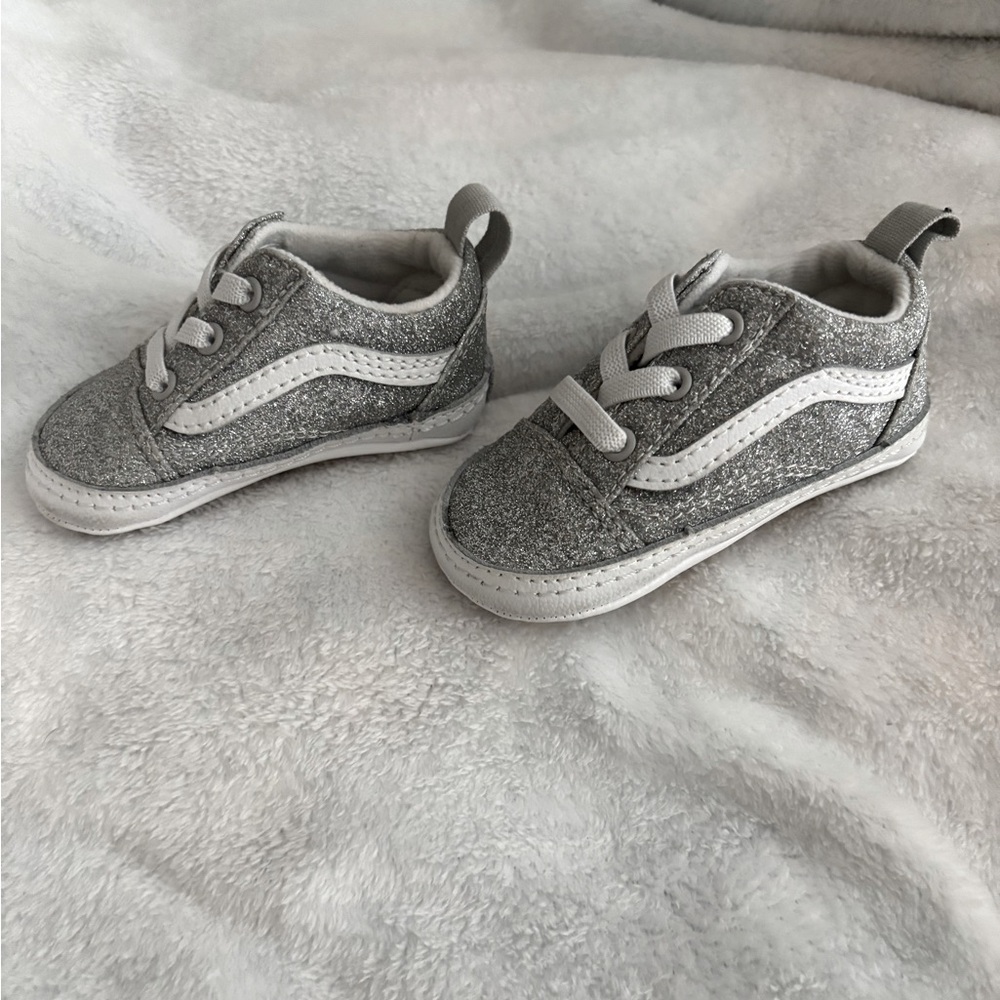 Infant Old Skool Crib Glitter Shoe
